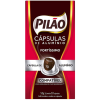 Leve 4 caixas com 10 Cápsulas de Café Espresso Pilão 10 e pague 3
Leve 4 caixas com 10 Cápsulas de Café Espresso Pilão 10 e pague 3