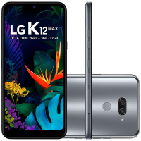 Smartphone LG K12 Max, 32GB, 13MP, Tela 6.26´, Platinum - LM-X520BMW Smartphone LG K12 Max, 32GB, 13MP, Tela 6.26´, Platinum - LM-X520BMW