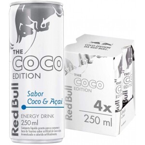 Energético Red Bull Energy Drink Coco e Açaí 250ml - 4 Unidades Energético Red Bull Energy Drink Coco e Açaí 250ml - 4 Unidades