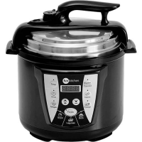 Panela de Pressão Elétrica All Black 4L com 2 Anos de Garantia - Fun Kitchen Panela de Pressão Elétrica All Black 4L com 2 Anos de Garantia - Fun Kitchen