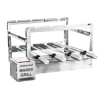 Churrasqueira Giratória Elétrica Mared 4 Espetos Inox Bivolt Churrasqueira Giratória Elétrica Mared 4 Espetos Inox Bivolt