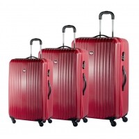 Conjunto de Malas de Viagem Swiss Move com Rodinhas Giro 360° 3 Peças Zurique Vermelha CJT1769V Conjunto de Malas de Viagem Swiss Move com Rodinhas Giro 360° 3 Peças Zurique Vermelha CJT1769V