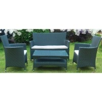 Conjunto Estofado Mesa E Cadeira Jardim Varanda Piscina Madri - Mor Conjunto Estofado Mesa E Cadeira Jardim Varanda Piscina Madri - Mor