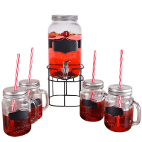 Jogo de Suqueira com Copos Pratic Casa 3.5L Allegra 5 Peças Jogo de Suqueira com Copos Pratic Casa 3.5L Allegra 5 Peças