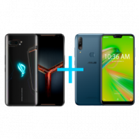 Smartphones ASUS ROG Phone II 8GB/128GB Preto + ZenFone Max Shot 4GB/64GB Azul Smartphones ASUS ROG Phone II 8GB/128GB Preto + ZenFone Max Shot 4GB/64GB Azul