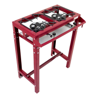 Fogão Industrial Alta Pressão Com Pés 2 Bocas Junior Vinho Roa Fogão Industrial Alta Pressão Com Pés 2 Bocas Junior Vinho Roa