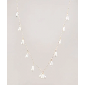 Colar Feminino Folheado com Pérolas Dourado Colar Feminino Folheado com Pérolas Dourado