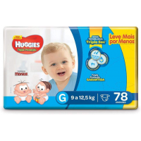 Fralda Huggies Tripla Proteção Hiper G 78 Unidades Fralda Huggies Tripla Proteção Hiper G 78 Unidades