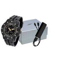 Relógio Masculino Speedo Analógico 81127G0EVNP6K1 Preto + Carregador Portátil Relógio Masculino Speedo Analógico 81127G0EVNP6K1 Preto + Carregador Portátil
