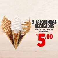 2 Casquinhas Recheadas BK por 2 Casquinhas Recheadas BK por