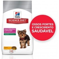 Ração Hills Science Diet para Cães Filhotes - Raças Pequenas e Miniatura - 3kg Ração Hills Science Diet para Cães Filhotes - Raças Pequenas e Miniatura - 3kg