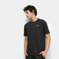 Camiseta Under Armour Tech Ss Masculina - Preto e Cinza Camiseta Under Armour Tech Ss Masculina - Preto e Cinza
