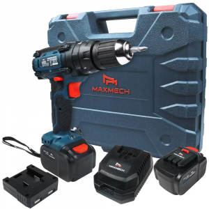 Parafusadeira/Furadeira de Impacto a Bateria 24V Li-Ion com Carregador 2 Baterias e Maleta - MAXMECH-MAX-09 Parafusadeira/Furadeira de Impacto a Bateria 24V Li-Ion com Carregador 2 Baterias e Maleta - MAXMECH-MAX-09