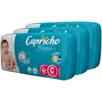 Kit Fraldas Capricho Bummis Tam G 3 Pacotes - com 42 Unidades Cada Kit Fraldas Capricho Bummis Tam G 3 Pacotes - com 42 Unidades Cada