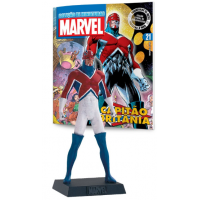 Action Figure Marvel Figurines: Capitão Britânia #21 - Eaglemoss Action Figure Marvel Figurines: Capitão Britânia #21 - Eaglemoss