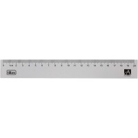 Régua em Poliestireno 20cm Académie Tilibra - 1un Régua em Poliestireno 20cm Académie Tilibra - 1un