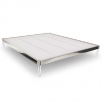 Cama de Casal Branco com Pé Transparente D298cr-TR Kappesberg Cama de Casal Branco com Pé Transparente D298cr-TR Kappesberg
