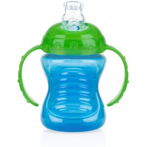 Copo com Alça e Bico de Silicone - Azul - Nûby - Azul Copo com Alça e Bico de Silicone - Azul - Nûby - Azul