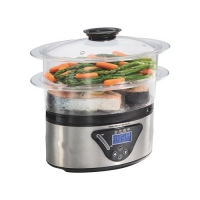Panela Elétrica à Vapor Hamilton Beach 5.2L 800W Timer Display Digital - 37530-BZ Panela Elétrica à Vapor Hamilton Beach 5.2L 800W Timer Display Digital - 37530-BZ