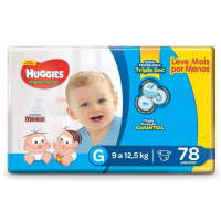 Fralda Huggies Tripla Proteção Hiper G 78 Unidades Fralda Huggies Tripla Proteção Hiper G 78 Unidades