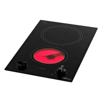 Cooktop Elétrico Fischer com 2 Queimadores com Mesa em Vitrocerâmica Preto 220V Cooktop Elétrico Fischer com 2 Queimadores com Mesa em Vitrocerâmica Preto 220V
