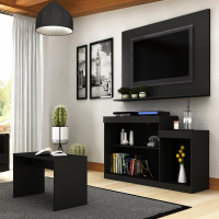 Rack E Painel Para TV 55 Pol Com Mesa De Centro Rack E Painel Para TV 55 Pol Com Mesa De Centro
