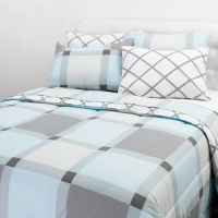 Enxoval Cama Queen Rafaela 7 Peças 100% Algodão - Casa & Conforto Enxoval Cama Queen Rafaela 7 Peças 100% Algodão - Casa & Conforto