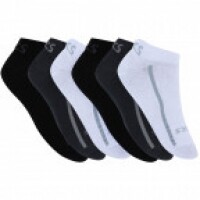 Kit de Meias Cano Baixo Asics Soft Cotton com 6 Pares - Adulto Kit de Meias Cano Baixo Asics Soft Cotton com 6 Pares - Adulto