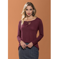 Blusa Bordô com Amarração Frontal Blusa Bordô com Amarração Frontal