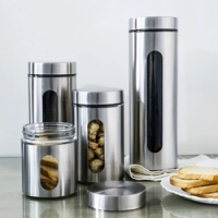 Conjunto de Porta Mantimentos 550ml/950ml/1300ml/1800ml 4 Peças - La Cuisine Conjunto de Porta Mantimentos 550ml/950ml/1300ml/1800ml 4 Peças - La Cuisine