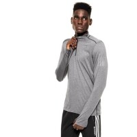 Blusa adidas Performance RS LS Zip Cinza Blusa adidas Performance RS LS Zip Cinza