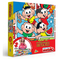 Quebra-Cabeça Grandão Turma da Mônica 48 Peças - Toyster Brinquedos Quebra-Cabeça Grandão Turma da Mônica 48 Peças - Toyster Brinquedos