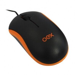 Mouse OEX Óptico, Laranja/Preto - MS103 Mouse OEX Óptico, Laranja/Preto - MS103