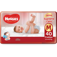 Fralda Huggies Turma da Mônica Supreme Care Mega M - 40 Unidades Fralda Huggies Turma da Mônica Supreme Care Mega M - 40 Unidades