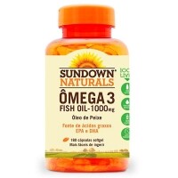 Óleo de Peixe - Fish Oil 1000mg Sundown 180 Cápsulas Óleo de Peixe - Fish Oil 1000mg Sundown 180 Cápsulas