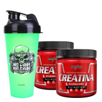 Kit 2x Creatina Monohidratada 300gr + 1x Coqueteleira 600ml Kit 2x Creatina Monohidratada 300gr + 1x Coqueteleira 600ml
