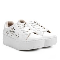 Tênis Via Marte Caixa Alta Multi Pedras Feminino Tênis Via Marte Caixa Alta Multi Pedras Feminino