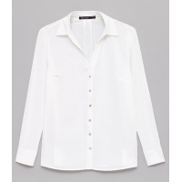 Camisa Básica Manga Longa com Botoes - Branca Camisa Básica Manga Longa com Botoes - Branca