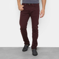 Calça Sarja Skinny Opera Rock Masculina - Vinho Calça Sarja Skinny Opera Rock Masculina - Vinho