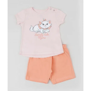 Conjunto Infantil Marie de Blusa Manga Curta + Short Rosa Claro Conjunto Infantil Marie de Blusa Manga Curta + Short Rosa Claro