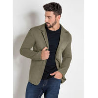 Blazer Verde Militar em Sarja Actual Blazer Verde Militar em Sarja Actual