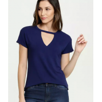 Blusa Feminina Vazada Manga Curta Marisa Blusa Feminina Vazada Manga Curta Marisa