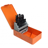 Jogo de Brocas HSS Aço Rápido com 25 peças de 1 a 13 mm - FORTGPRO-FG8760 Jogo de Brocas HSS Aço Rápido com 25 peças de 1 a 13 mm - FORTGPRO-FG8760