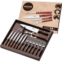 Jogo de Churrasco Inox Polywood 14 Peças - Tramontina Jogo de Churrasco Inox Polywood 14 Peças - Tramontina