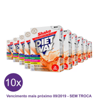 Kit 10x Diet Way Shake Substituto de Refeição 420 g - Midway Kit 10x Diet Way Shake Substituto de Refeição 420 g - Midway