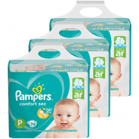 Kit de Fraldas Pampers P Confort Sec Super - 222 Unidades
Kit de Fraldas Pampers P Confort Sec Super - 222 Unidades