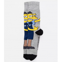 Meia Divertida Cano Longo Simpsons Bebida Moes Meia Divertida Cano Longo Simpsons Bebida Moes
