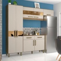 Cozinha Compacta Henn Briz B116 7 Peças 2 Gavetas com Balcão Cozinha Compacta Henn Briz B116 7 Peças 2 Gavetas com Balcão