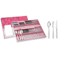 Faqueiro Aço Inox com Faca para Churrasco com 42 Peças Tramontina Laguna Prata Faqueiro Aço Inox com Faca para Churrasco com 42 Peças Tramontina Laguna Prata