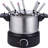 Panela de Fondue Elétrica 10 Peças Aço - Fun Kitchen Panela de Fondue Elétrica 10 Peças Aço - Fun Kitchen